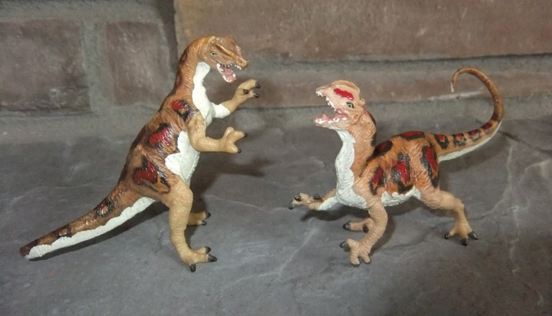 Dilophosaurus pair Carnegie Collection 