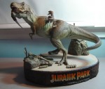 Jurassic Park "When Dinosaurs Ruled The Earth" T-Rex vs. Velociraptors Diorama (by Sideshow Collectibles)