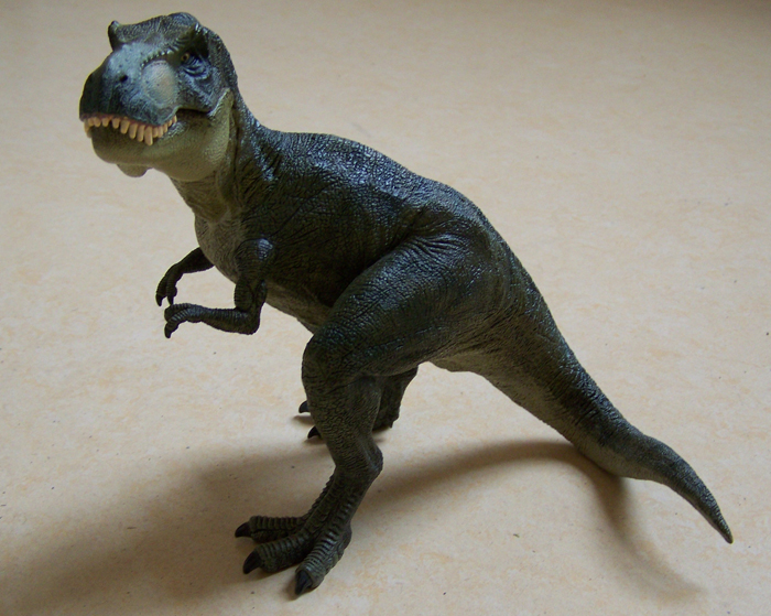 Figurine Dinosaur Articulated T-Rex Carnotaurus Dino Valley - Chap Mei -  Rare