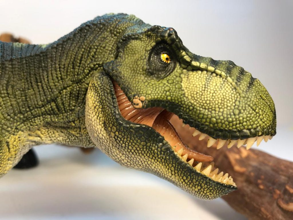 MOJO T-Rex Hunting (Green) Realistic Dinosaur Toy Replica Hand Painted  Figurine