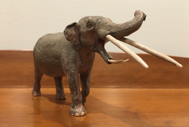 Eofauna - Old and new EoFauna Deinotherium models. The