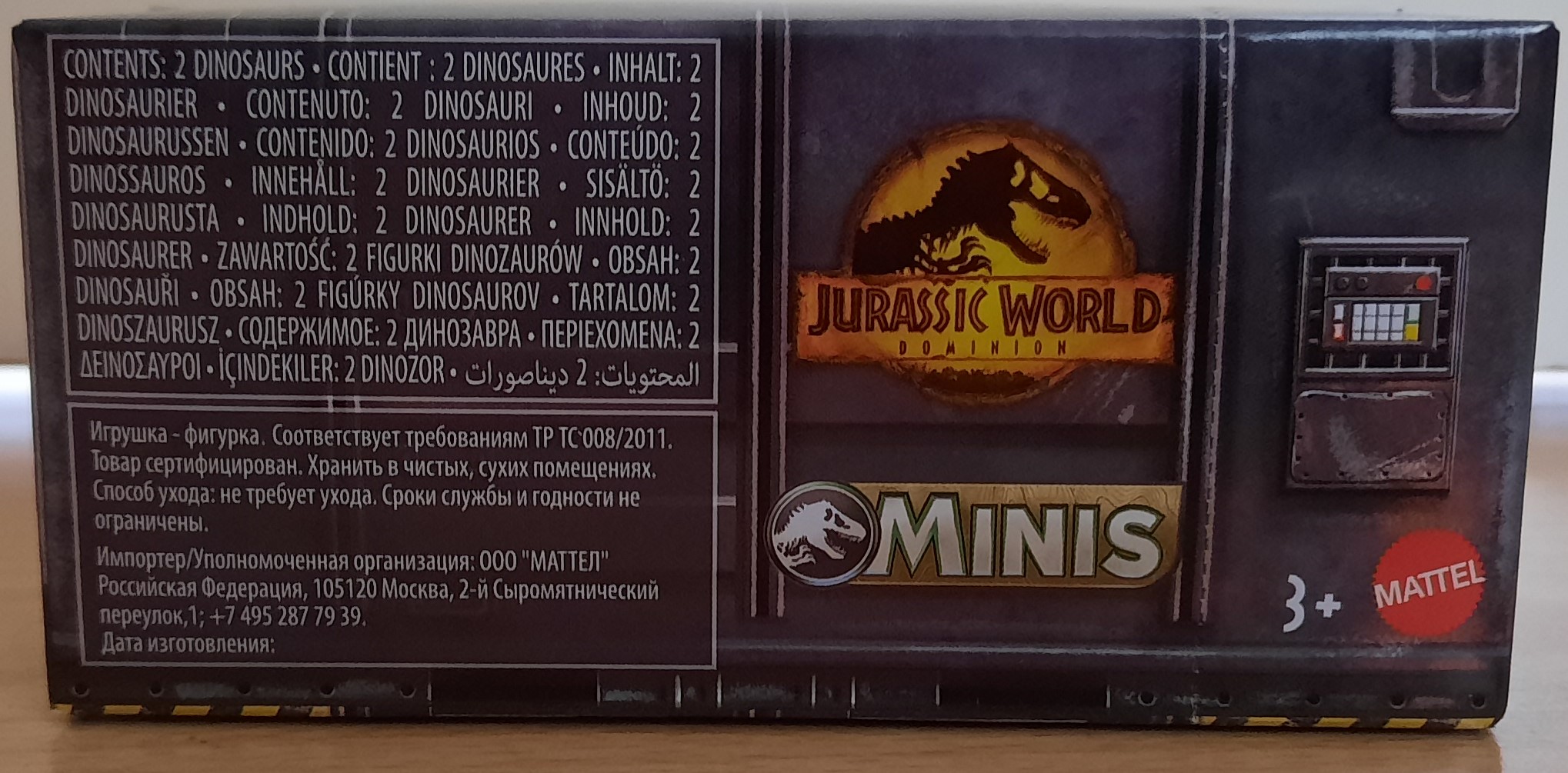 Set 20 Dinosaurios Jurassic World Mini Original Mattel