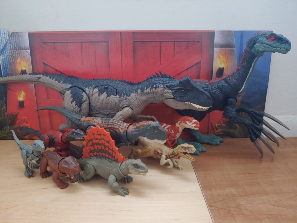 Lystrosaurus with other Mattel toys.