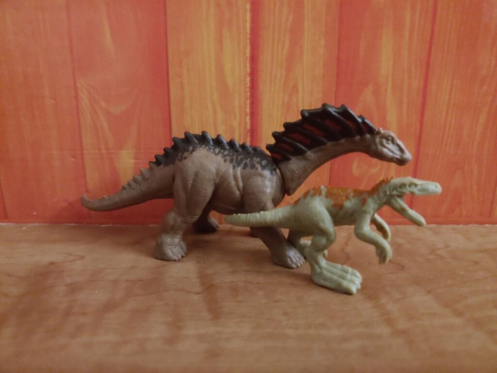 Herrerasaurus and Amargasaurus right side.