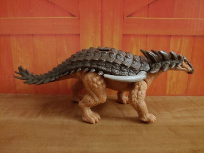 Borealosaurus armoured dinosaur action figure in side view