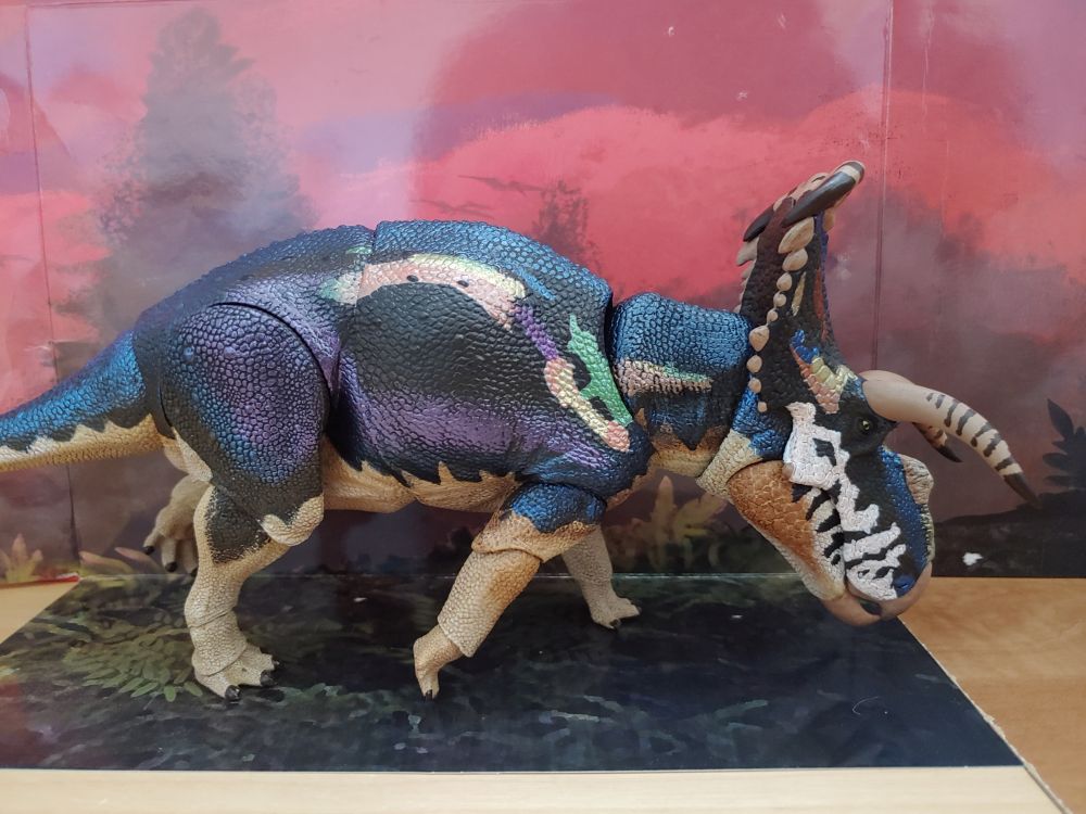 Beasts of the Mesozoic Fan's Choice Medusaceratops in a running pose, head facing right